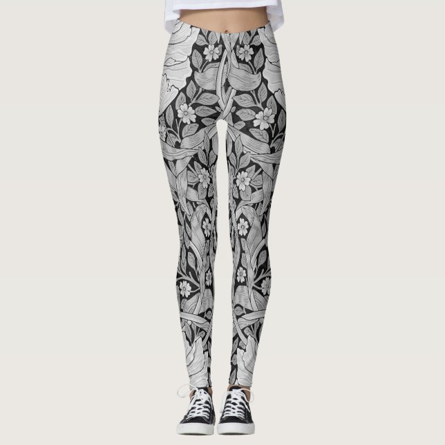 Leggings Monotone gris impermeable, William Morris (Anverso)