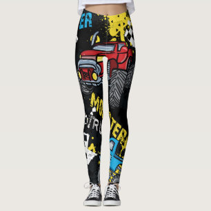 Leggings Monster Car: Resumen del patrón infantil