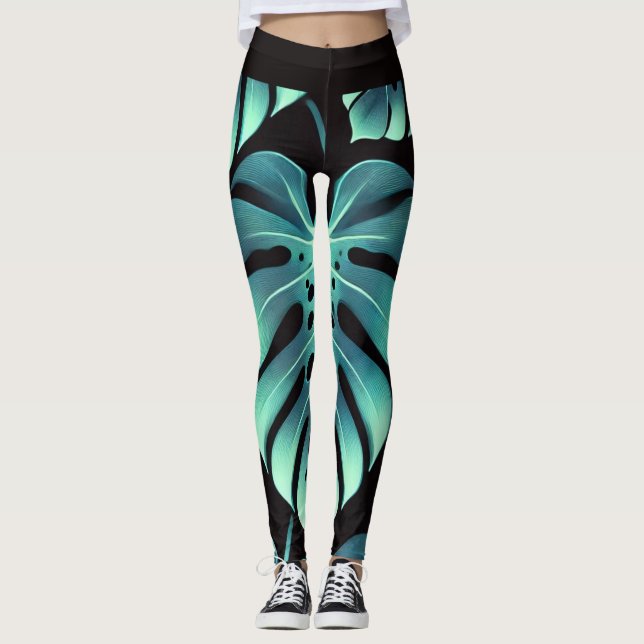 Leggings Monstera Misteriosa (Anverso)