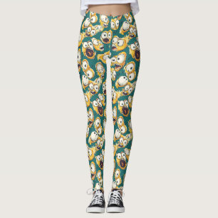 Leggings Monstruo Loco Amarillo Halloween Azul Turquesa