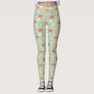 Leggings Monta de patrón de cerdo recortado
