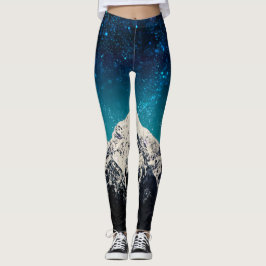 Leggings Montaña de galaxia onírica sobre las nubes