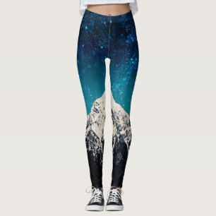 Leggings Montaña de galaxia onírica sobre las nubes