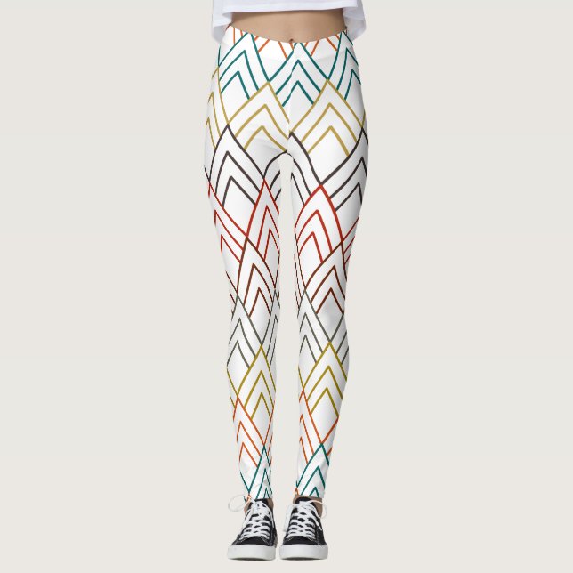 Leggings Montañas Art Deco (Anverso)