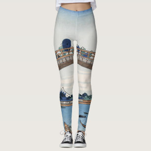 Leggings Monte Fuji Housai visto desde debajo del puente ma