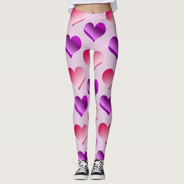 Leggings Montones de corazones (Anverso)