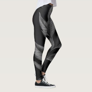 Leggings Moody Night Sky Midnight Jungle Black
