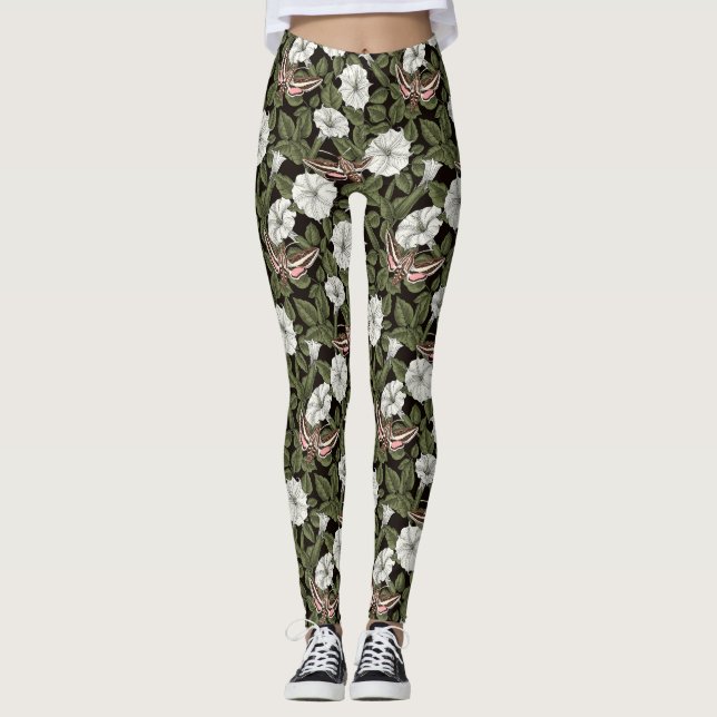 Leggings Moonflowers y esfinges (Anverso)