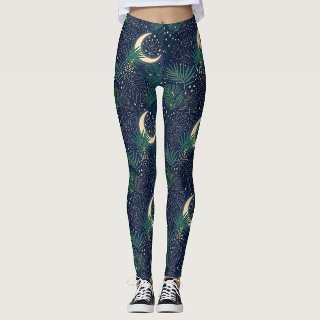 Leggings Moonlit Jungle Print (Anverso)