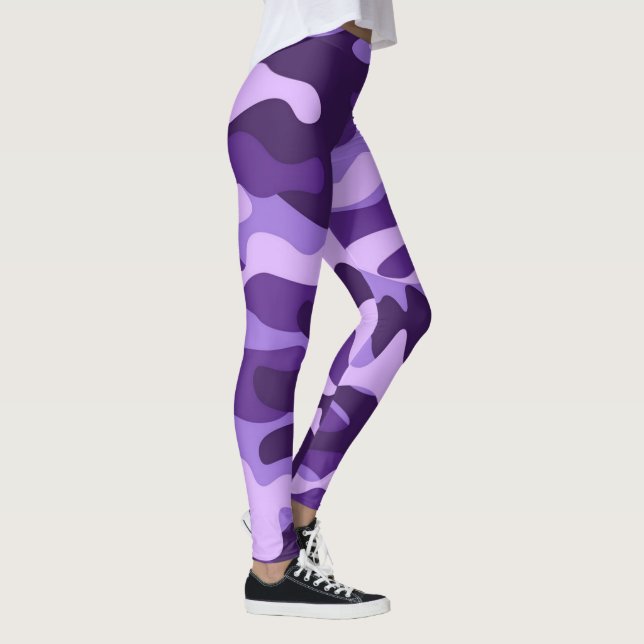 Leggings morado de camuflaje (Derecha)