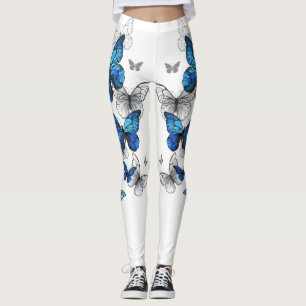 Leggings Morfo de las mariposas voladoras azules