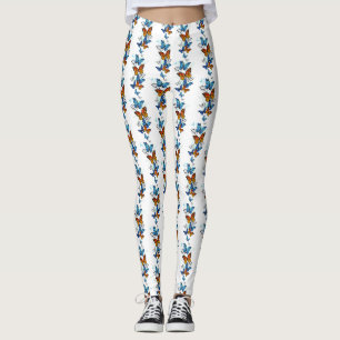 Leggings Morfo y monarca de las mariposas voladoras