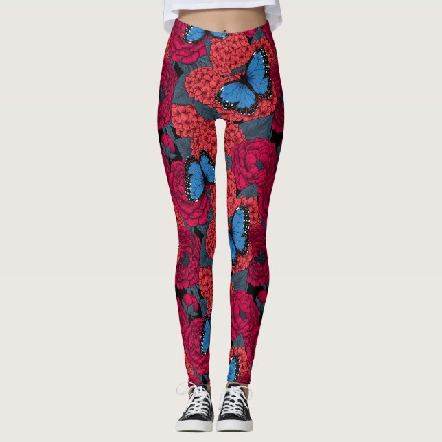 Leggings Morpho garden azul (Anverso)