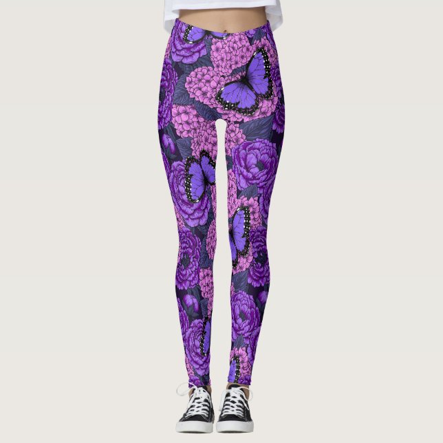 Leggings Morpho garden azul 2 (Anverso)