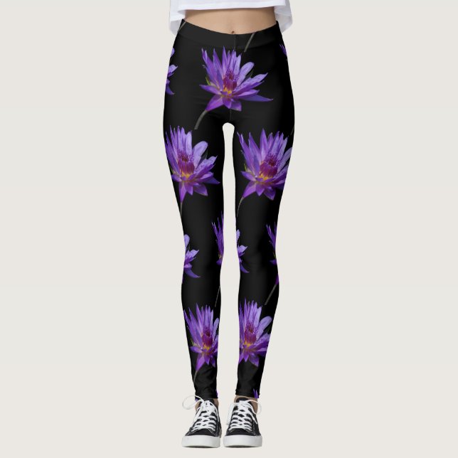 Leggings Morple Waterlily Lotus (Anverso)
