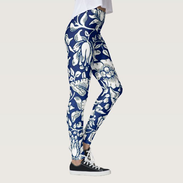 Leggings Morris - Blue Mallow, patrón popular  (Derecha)