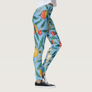 Leggings Morris - Cuatro frutas, patrón popular,