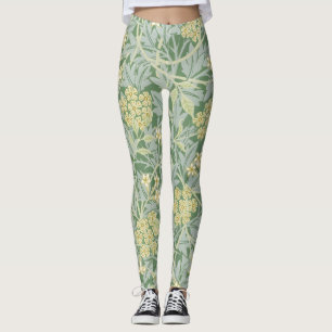 Leggings Morris Viña y Jardín de Jasmine Flor Clásico