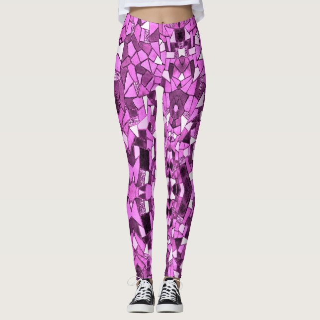 Leggings Mosaic Love - Power yoga Ir (Anverso)