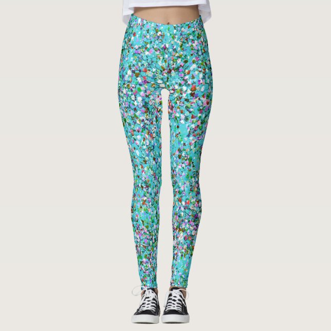 Leggings Mosaic Modern Grit Purpurina #3 (Anverso)