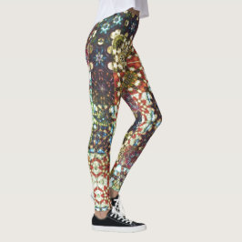 Leggings Mosaico caleidoscopio opaco de color vintage