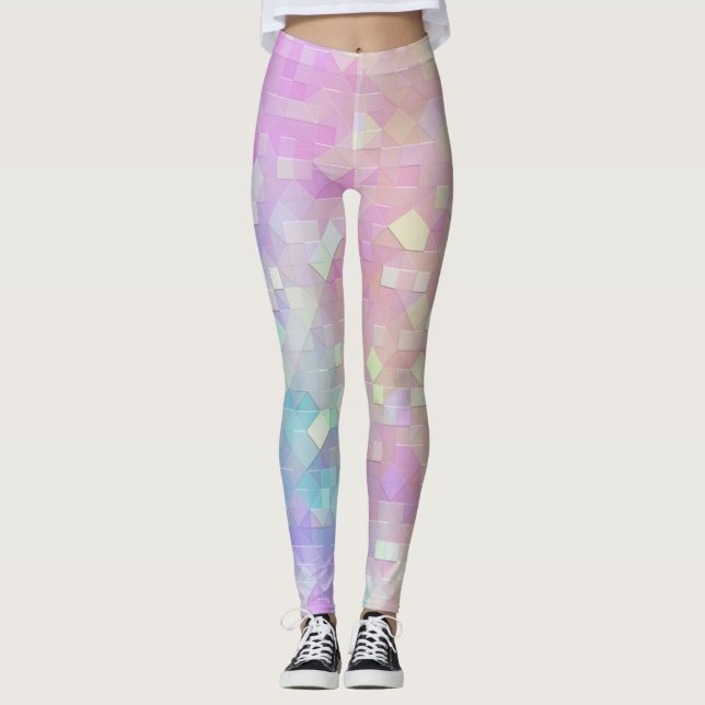 Leggings mosaico de chispa holo: (Anverso)