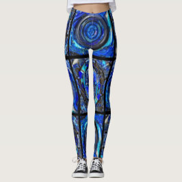 Leggings Mosaico de círculos fractales