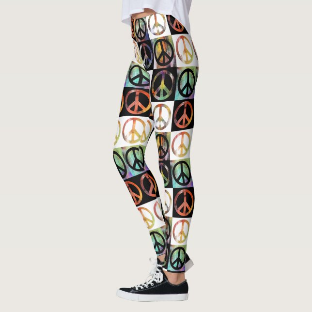 Leggings Mosaico del signo de la paz (Izquierda)