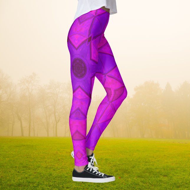 Leggings Mosaico Kaleidoscope Flor rosa (Subido por el creador)