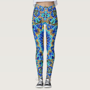 Leggings Mosaico Marroquí: Diseño árabe sin foco