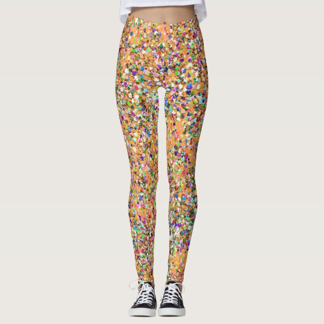 Leggings Mosaico Moderno Grit Brillante (Anverso)