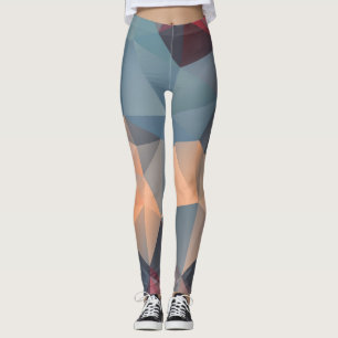 Leggings Mosaico Polígono: Elegancia Geométrica Creativa.