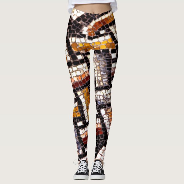 Leggings Mosaico romano tónico de otoño (Anverso)