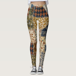 Leggings Mosaico textil en estilo vintage.