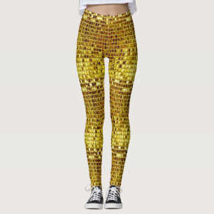 Leggings Mosaicos de oro Elegante lujo moderno