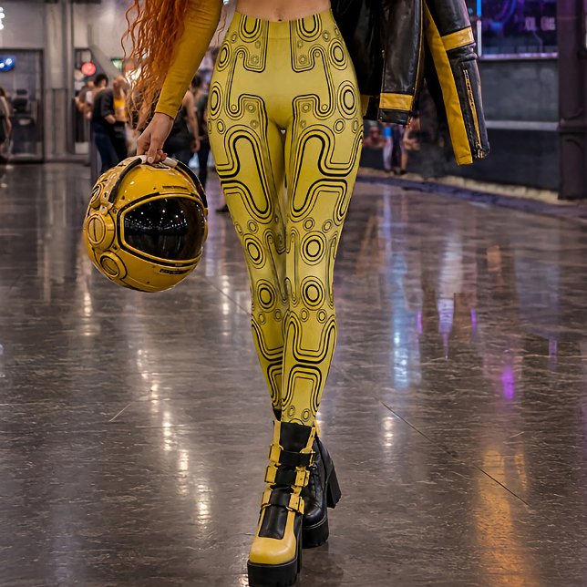 Leggings Mostaza Android Mecánico Robot Futurista de los 80 (Subido por el creador)