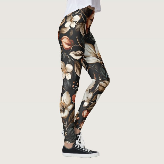 Leggings 🌸 Motif floral élégant et intemporel 🌸 (Derecha)