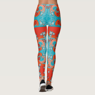 Leggings motif floraux