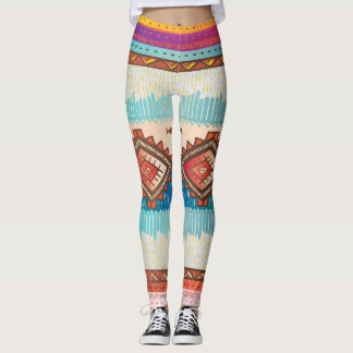 Leggings motif tissu indien
