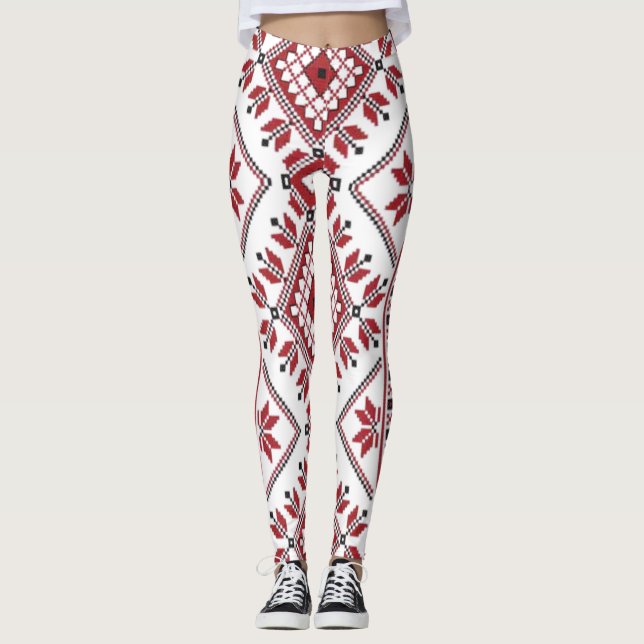 Leggings Motif Tradicional, Motif Tradicional Rumano T-S (Anverso)