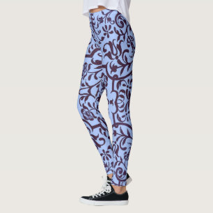 Leggings Motif victoriano en azul
