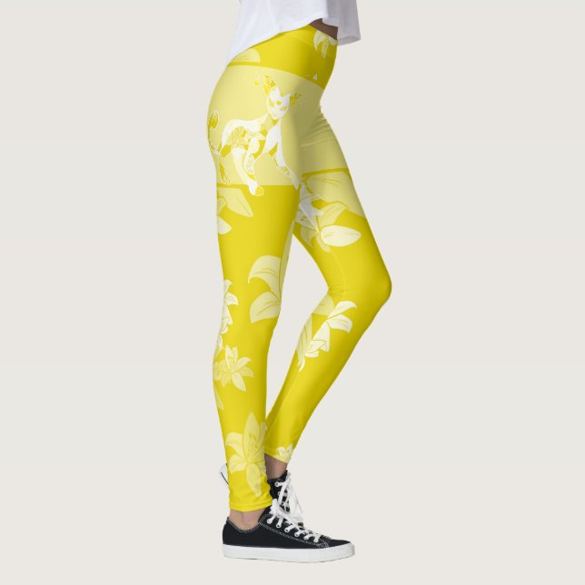 Leggings Motifs Chat Japonais & Chrysanthème (Derecha)