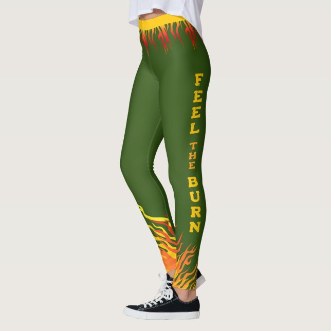 Leggings Motivación de aptitud VERDE (Izquierda)