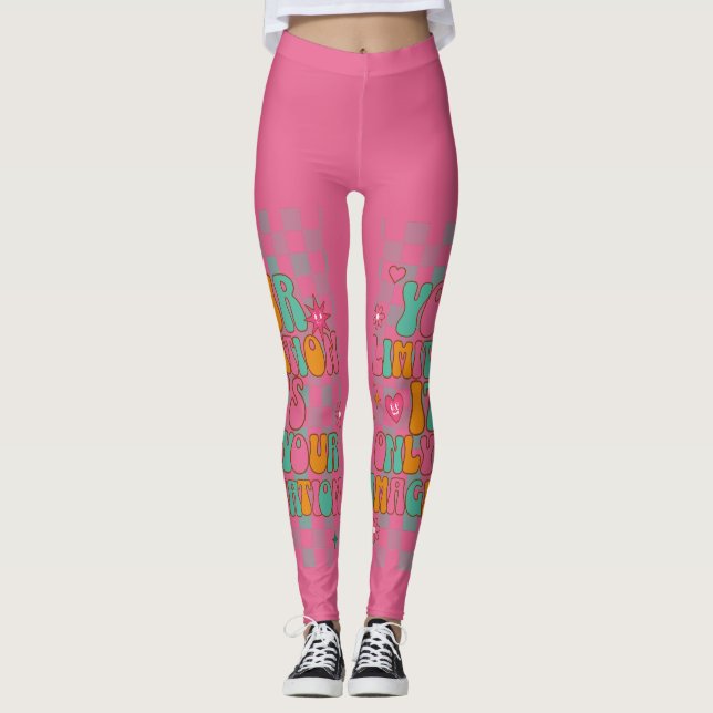 Leggings Motivación, Inspirador, buenas vibraciones (Anverso)