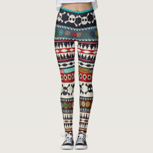 Leggings Motivo aztec, diseño de patrones sin inconveniente