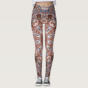 Leggings Motivo de Mandala de Tonos Neutros