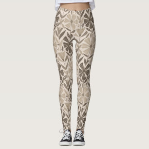 Leggings Motivo floral geométrico escandinavo