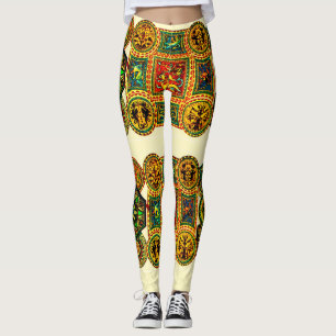 Leggings motivos del renacimiento Italia impresos