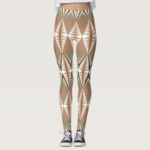Leggings Motivos Étnicos: Patrón Popular Elegante.
