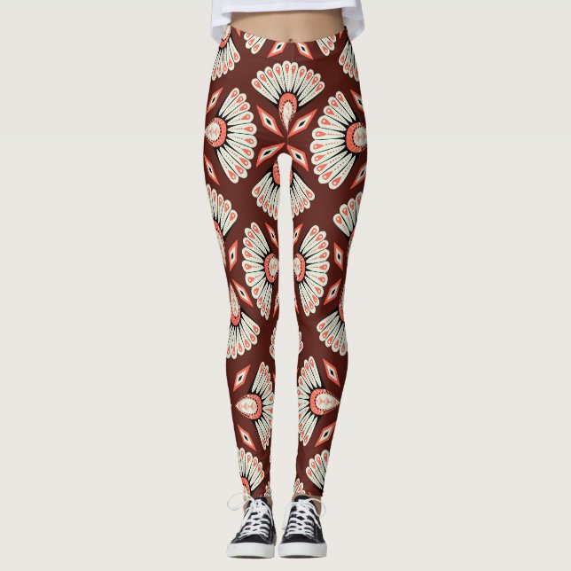 Leggings Motivos Geométricos Pequeños: Patrón Textil de Dec (Anverso)